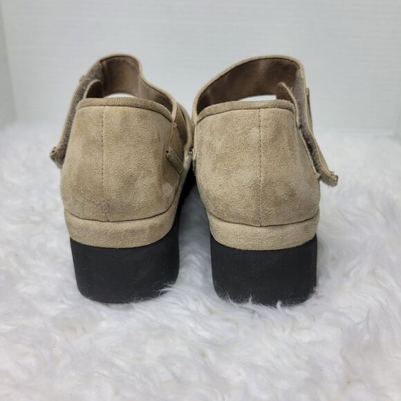 L'Amour Des Pieds Amadour Womens Size 8 M Platform Sandals,Taupe Suede - Picture 4 of 10